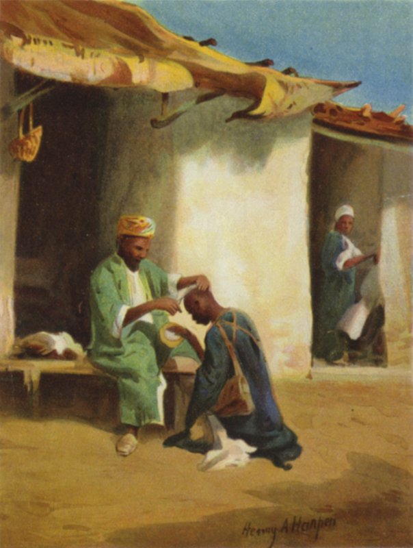 Kopaszodás a fejen (színes litho) alkotó: James (after) Clark