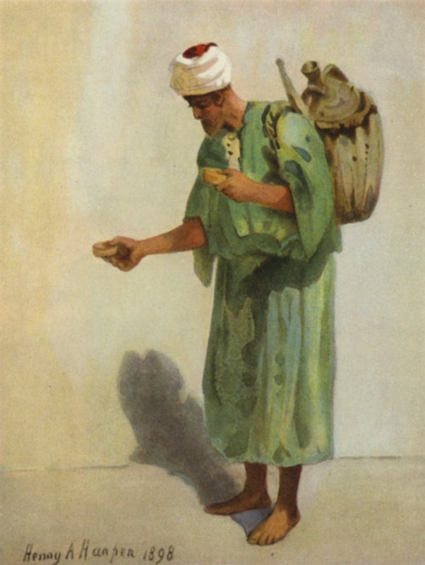 A víz eladó (színes litho) alkotó: James (after) Clark