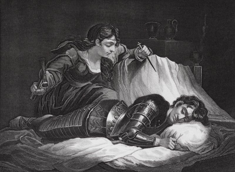 Jael és Sisera, Bírák, 4. fejezet, 17., 22. v. (metszet) alkotó: James (after) Northcote