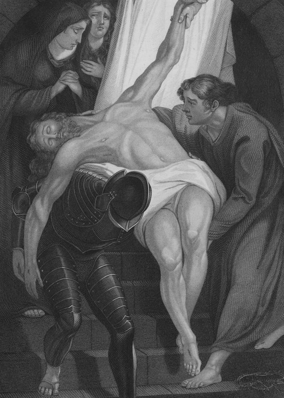 Krisztus síremléke (metszet) alkotó: James (after) Northcote