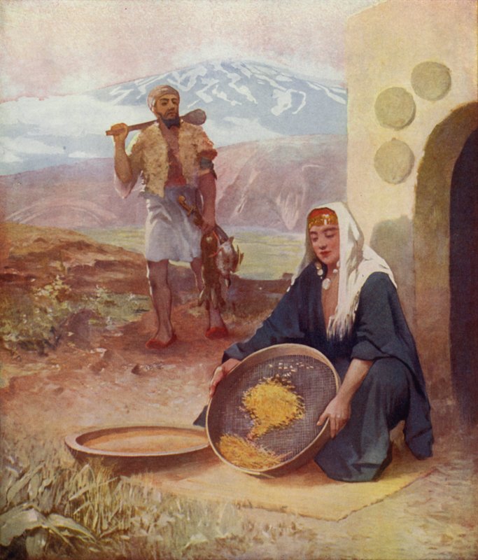 Búza szitálása alkotó: James Clark