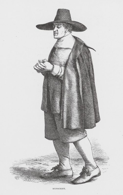 Képmutatás (metszet) alkotó: James Dawson Watson
