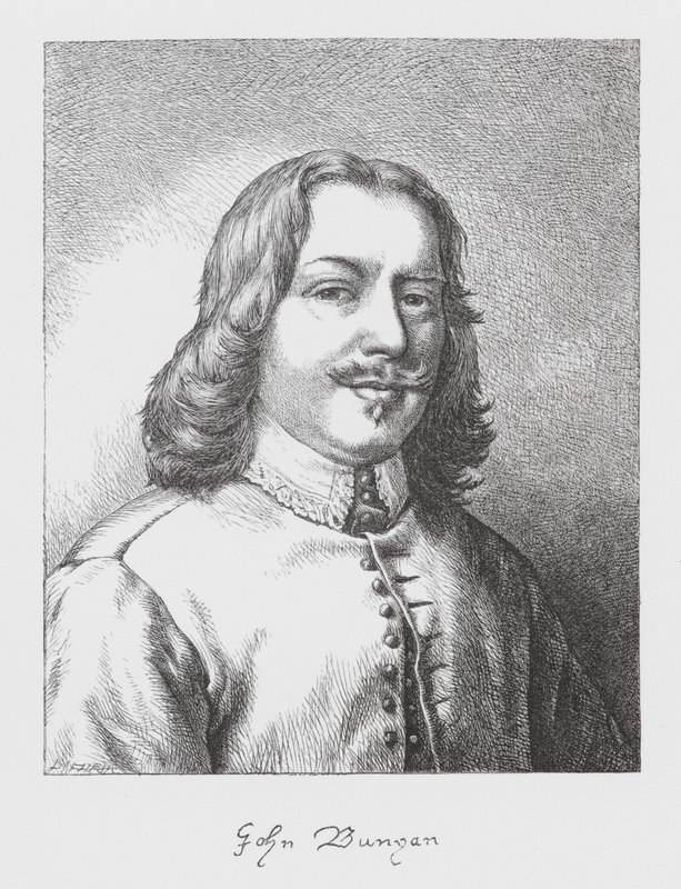 John Bunyan, portré (metszet) alkotó: James Dawson Watson