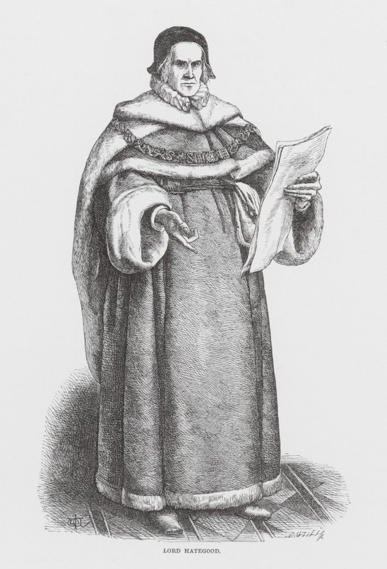 Lord Hategood (metszet) alkotó: James Dawson Watson
