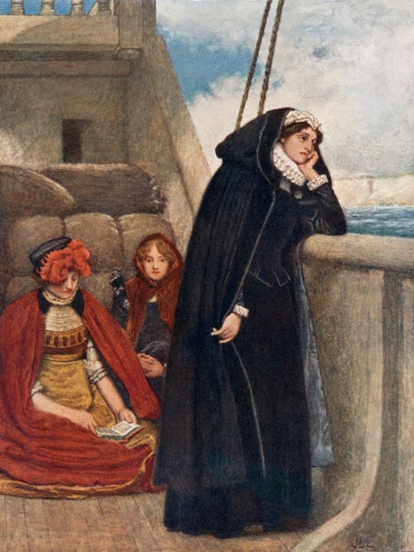 Mary Sails from France: Búcsú az országtól alkotó: James Dromgole Linton
