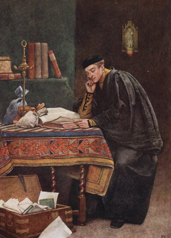 Shakespeare A velencei kalmár című műve: Antonio (színes litográfia) alkotó: James Dromgole Linton