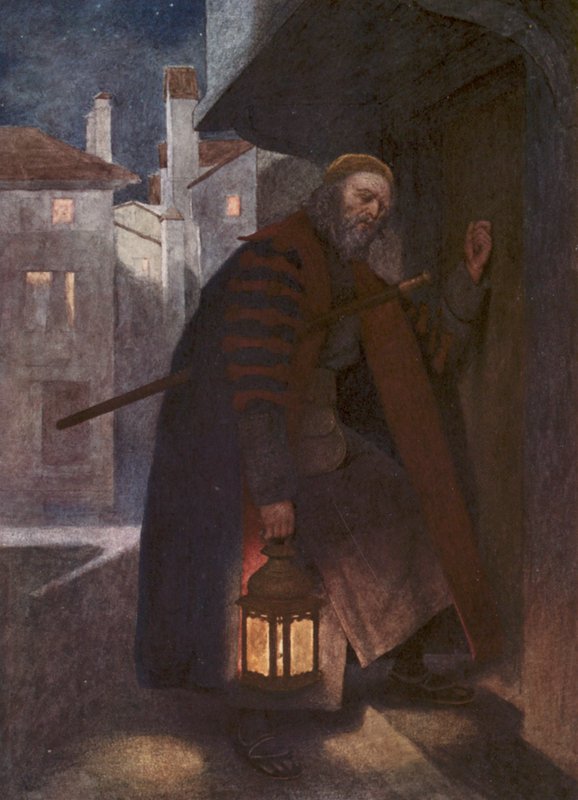 Shakespeare A velencei kalmár című műve: Shylock (színes litográfia) alkotó: James Dromgole Linton