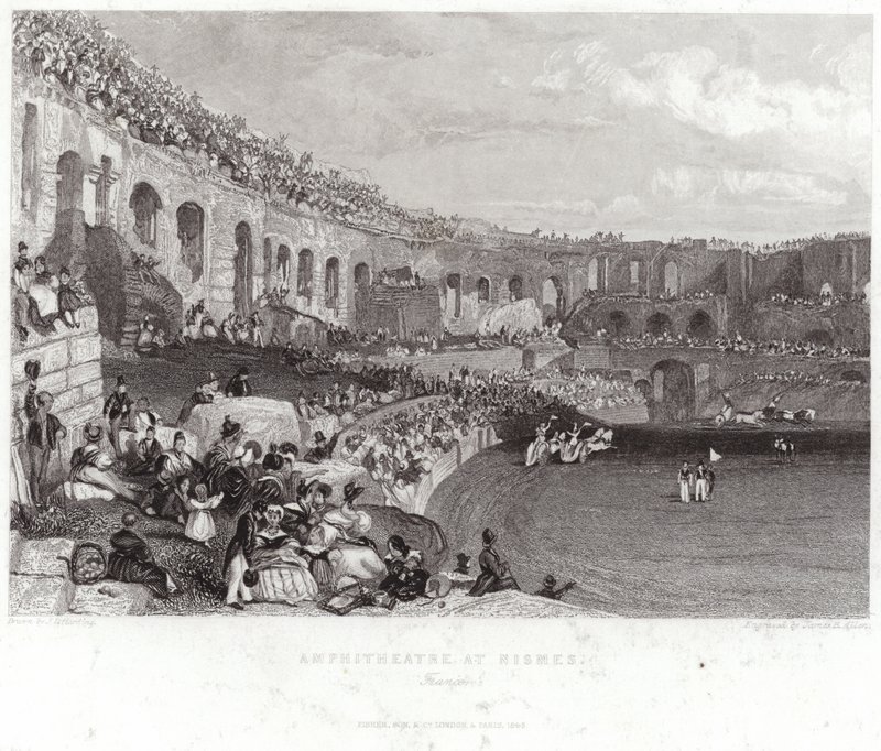 Amfiteátrum Nismesben alkotó: James Duffield Harding