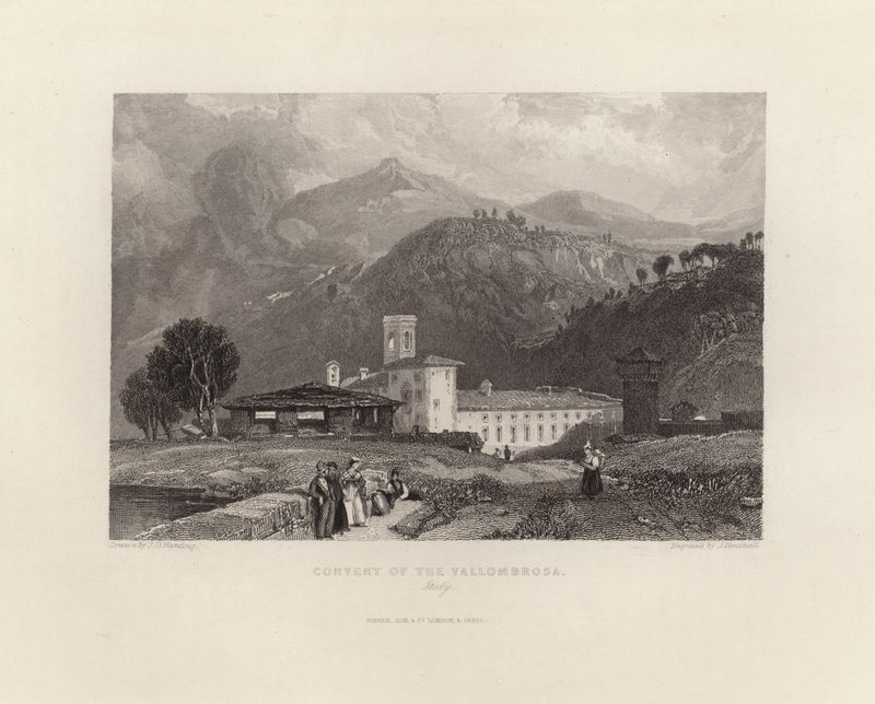 A Vallombrosa kolostor alkotó: James Duffield Harding