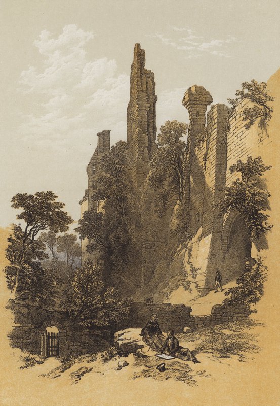Roslin kastély (chromolitho) alkotó: James Duffield Harding