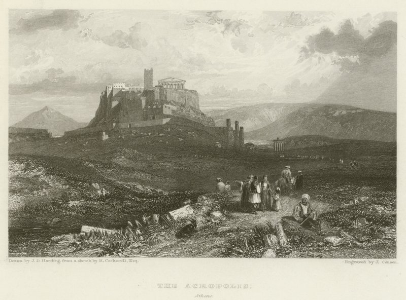 Akropolisz, Athén alkotó: James Duffield Harding