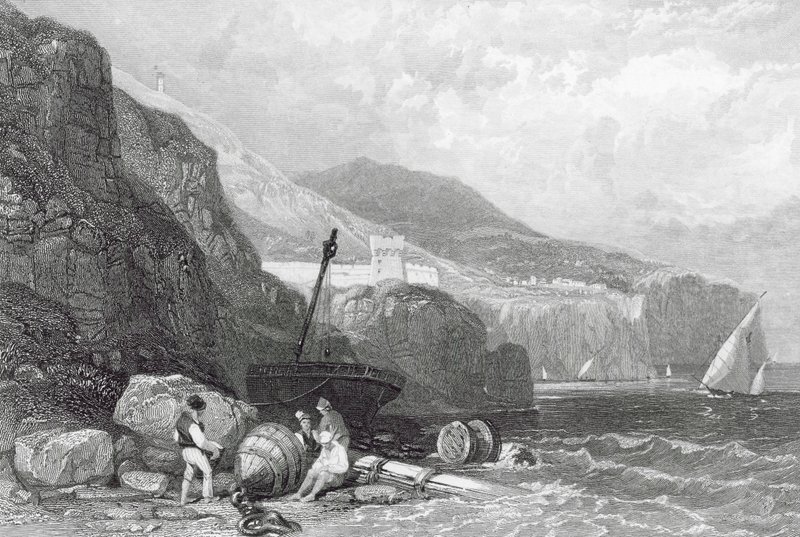 Vico, Nápolyi öböl, Olaszország (metszet) alkotó: James Duffield Harding