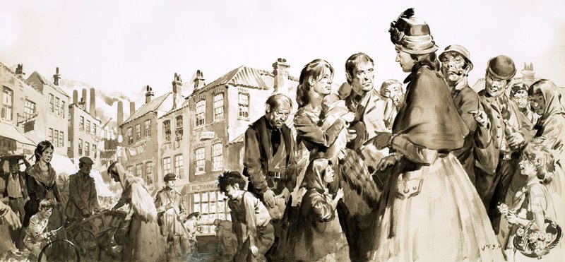 Híres életek: Beatrice Webb (gouache, papír) alkotó: James Edwin McConnell