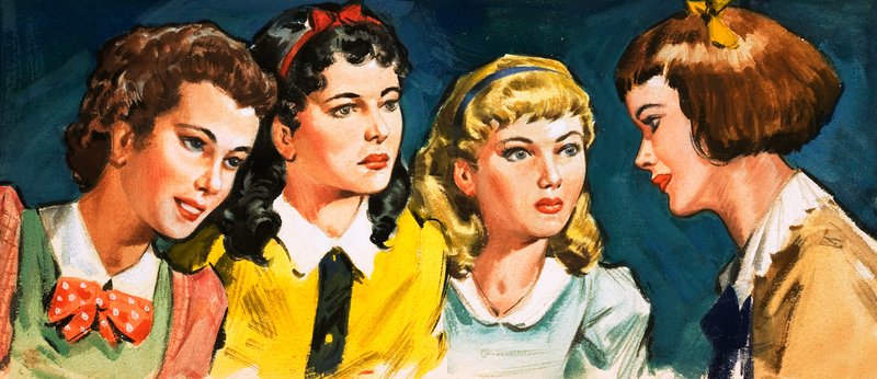 Little Women (gouache, papír) alkotó: James Edwin McConnell