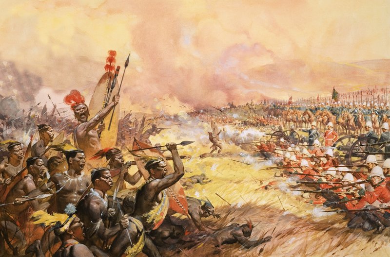 Mészárlás Ulundiban alkotó: James Edwin McConnell