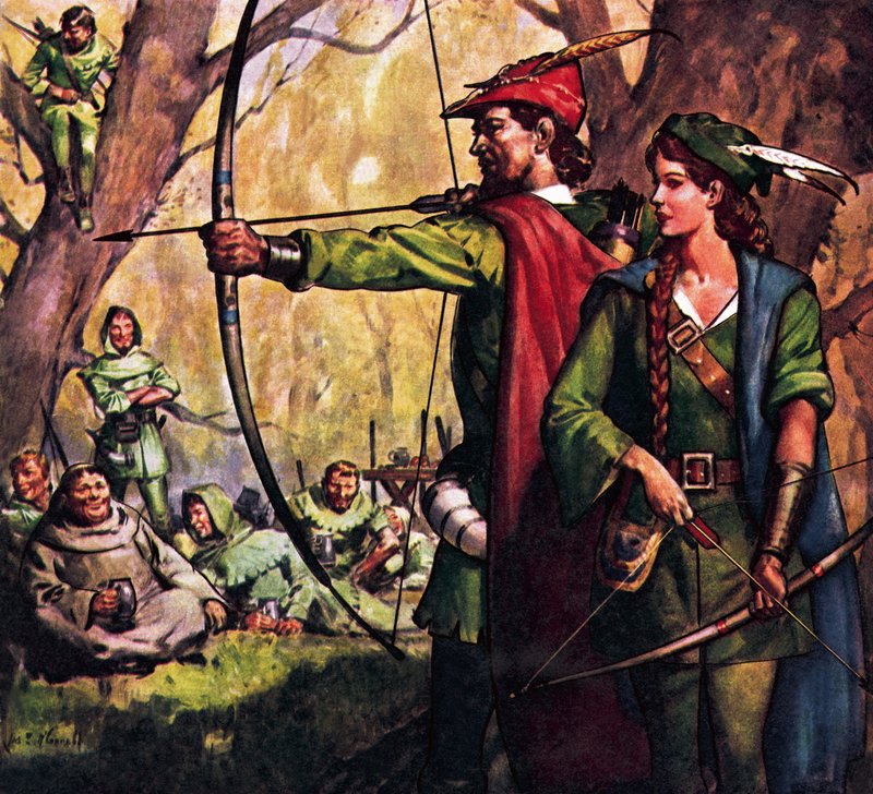 Robin Hood és Maid Marian alkotó: James Edwin McConnell