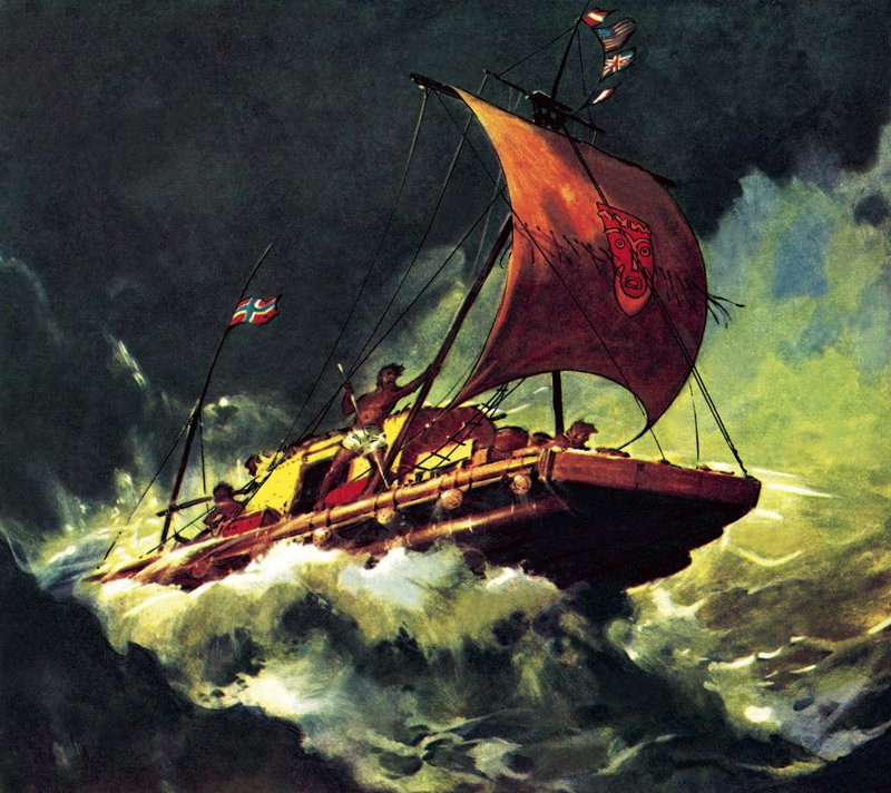 A Kon-Tiki útja alkotó: James Edwin McConnell