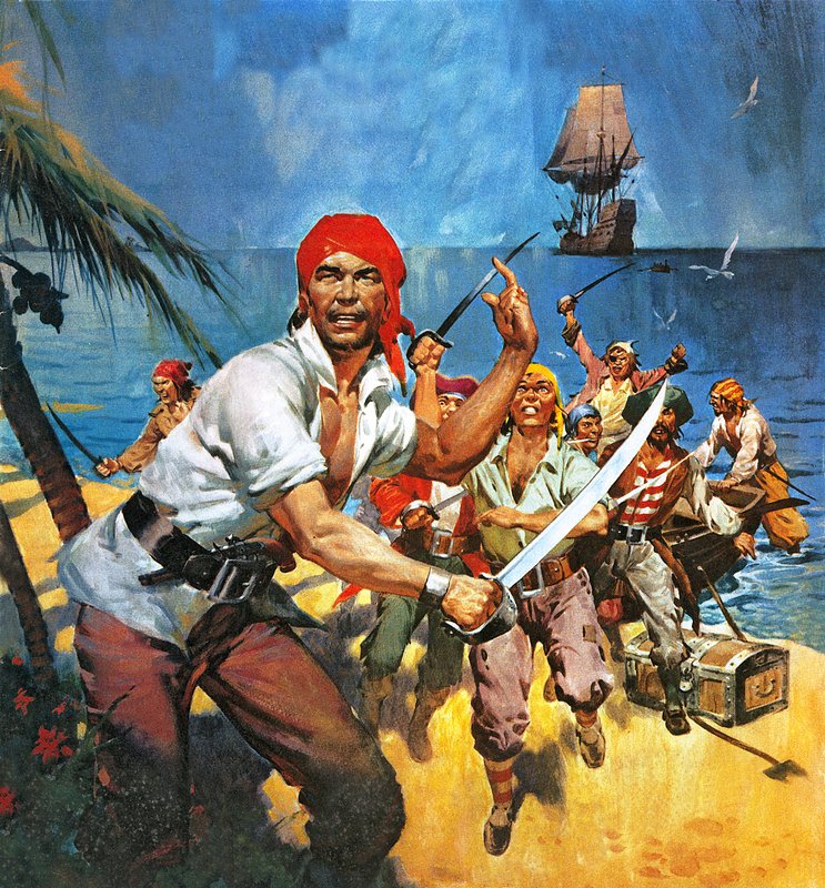 Ahol egykor a Buccaneers uralkodott. Amikor a kalózok uralták Nyugat-Indiát. alkotó: James Edwin McConnell