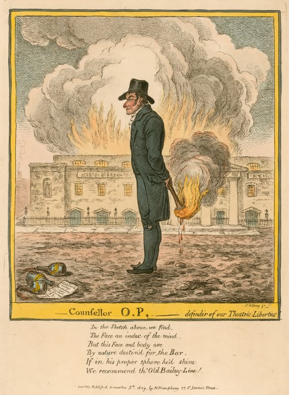 O.P. tanácsadó – színházi szabadságjogaink védelmezője alkotó: James Gillray