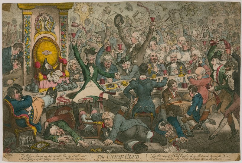 Az Union Club alkotó: James Gillray