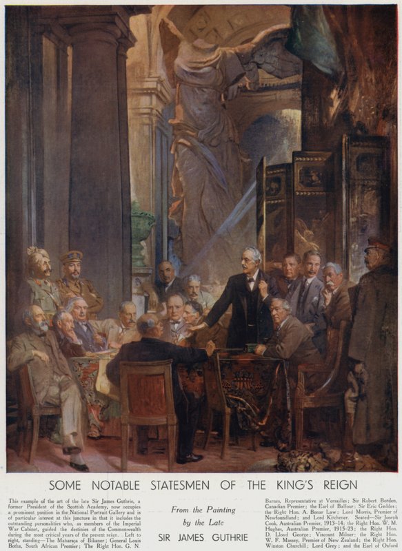 V. György király uralkodásának néhány nevezetes államférfija (színes litó) alkotó: James Guthrie