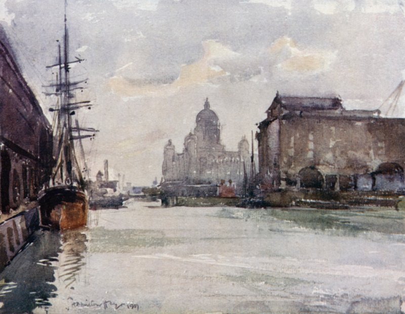 Dokk igazgatósági irodák az Albert Dockból alkotó: James Hamilton Hay