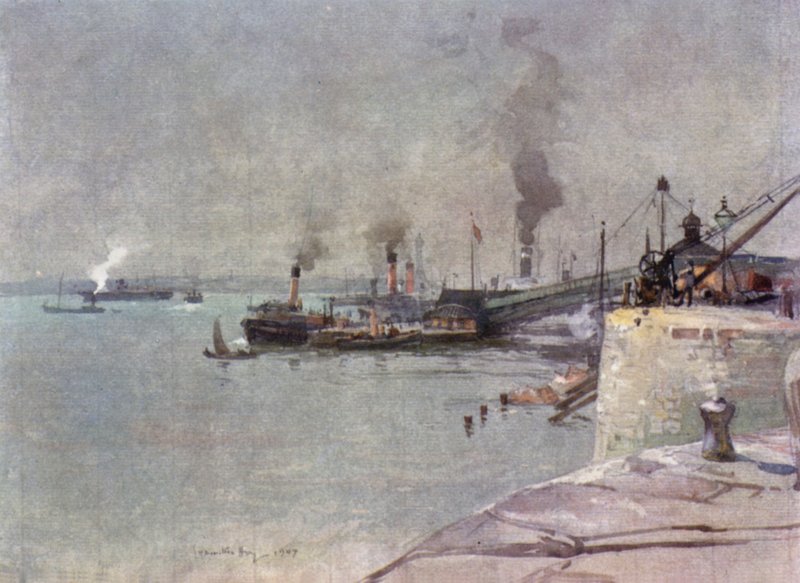 A leszállóhely, South End alkotó: James Hamilton Hay
