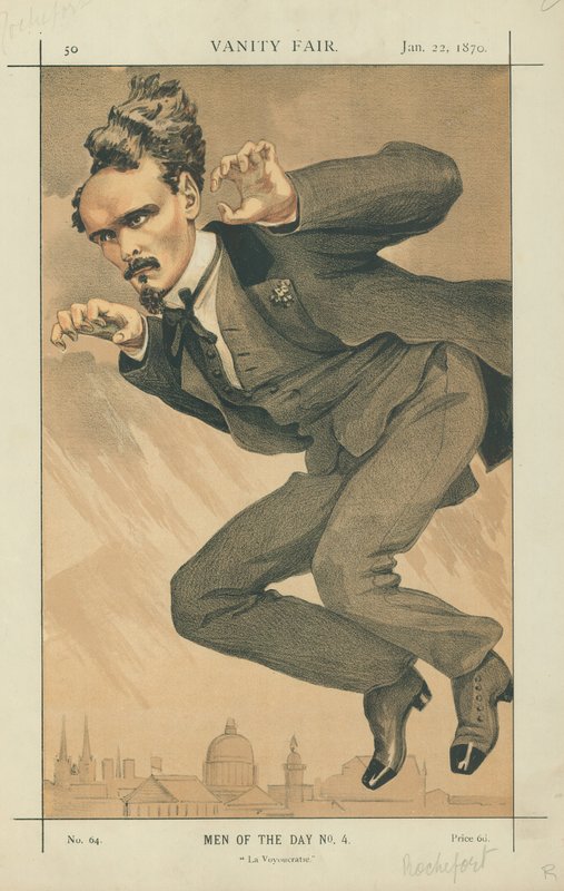 Henri Rochefort, La Voyoucratie, 1870. január 22., Vanity Fair rajzfilm alkotó: James Jacques Joseph Tissot
