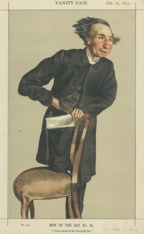Charles Voysey tiszteletes (színes litó) alkotó: James Jacques Joseph Tissot