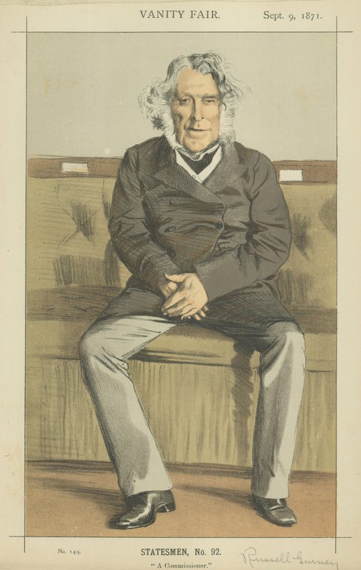 A jobb Hon Russell Gurney (színes litó) alkotó: James Jacques Joseph Tissot