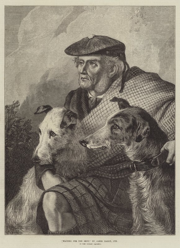 Várva a lövésre, a Dudley Galériában alkotó: James Jnr Hardy