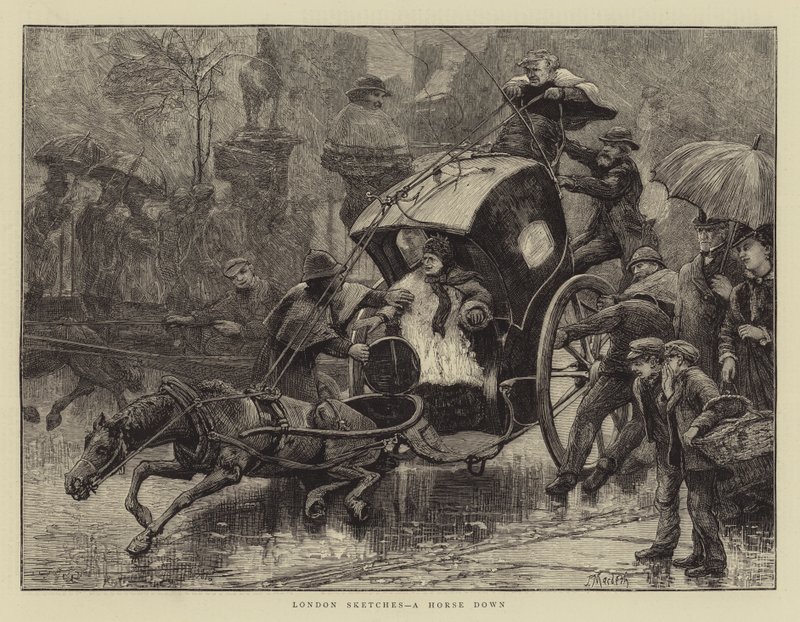 London Sketches, egy ló lefelé alkotó: James Macbeth
