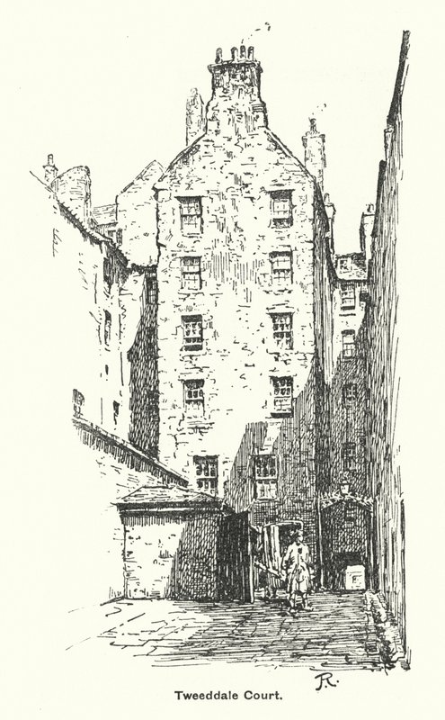 Tweeddale Court (litho) alkotó: James Riddel