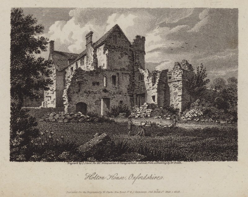Holton-ház, Oxfordshire (metszet) alkotó: James Storer