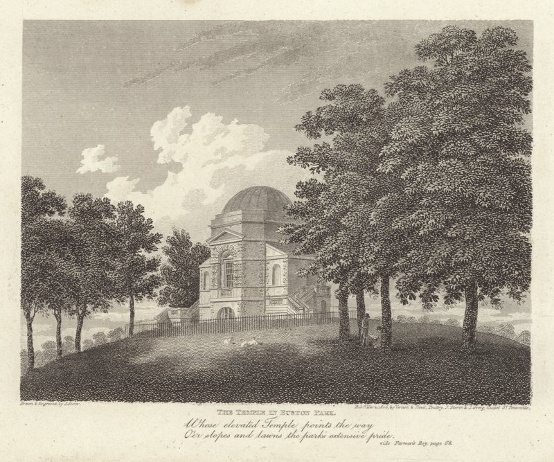Robert Bloomfield, költő: A templom az Euston Parkban (metszet) alkotó: James Storer