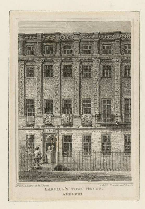 David Garrick színész városi háza alkotó: James Storer