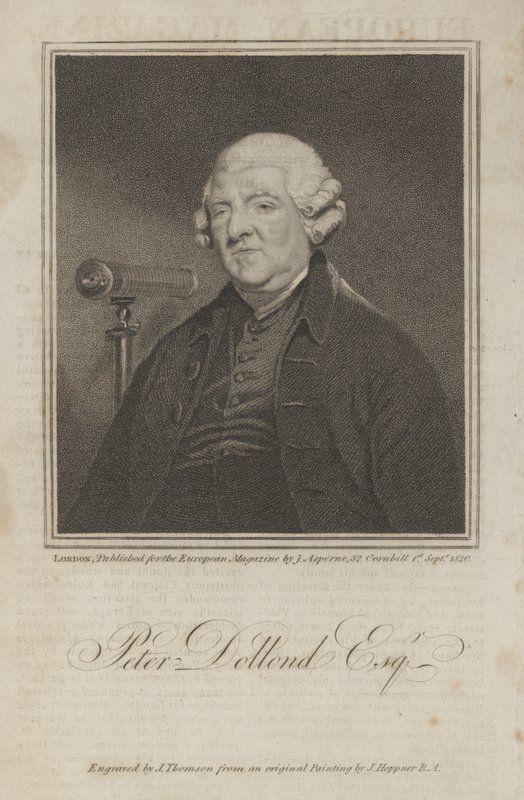 Peter Dollond Esq alkotó: James Thomson