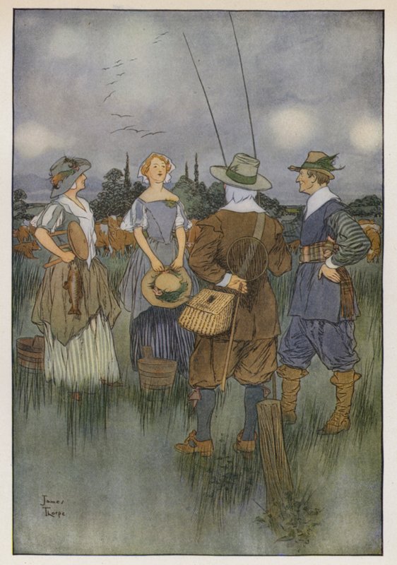 Illusztráció a The Compleat Horgászhoz, Izaak Waltontól alkotó: James Thorpe