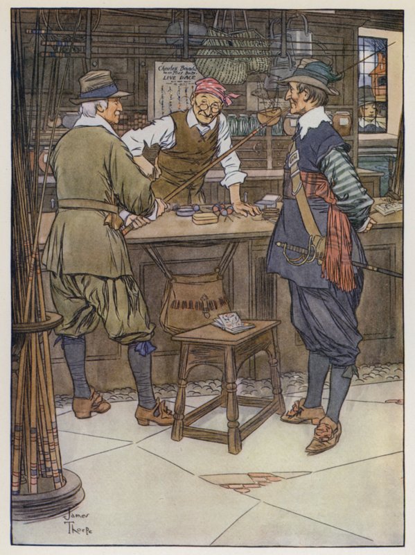 Illusztráció a The Compleat Horgászhoz, Izaak Waltontól alkotó: James Thorpe