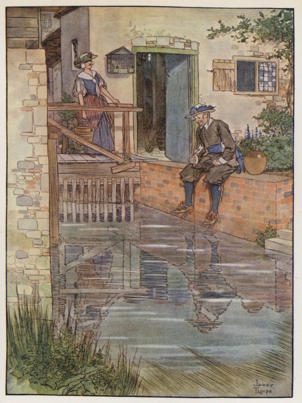 Illusztráció a The Compleat Horgászhoz, Izaak Waltontól alkotó: James Thorpe