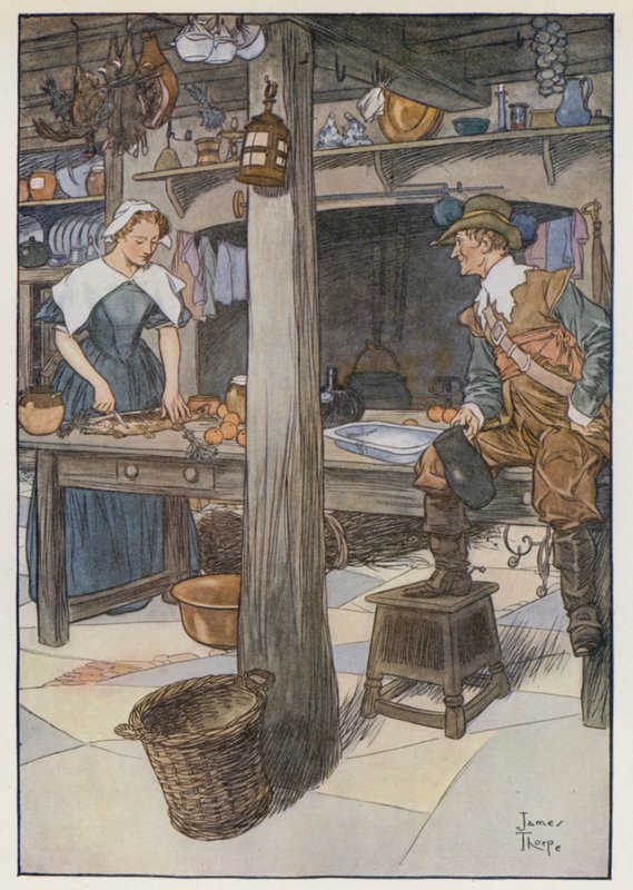 Illusztráció a The Compleat Horgászhoz, Izaak Waltontól alkotó: James Thorpe