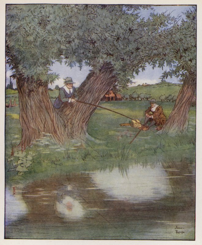 Illusztráció a The Compleat Horgászhoz, Izaak Waltontól alkotó: James Thorpe