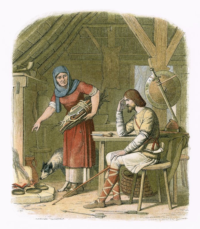 Alfréd a netherd kunyhójában alkotó: James William Edmund Doyle
