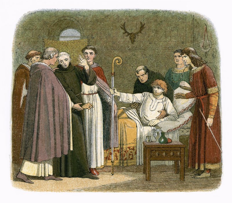 Anselmot II. Vilmos tette Canterbury érsekévé alkotó: James William Edmund Doyle