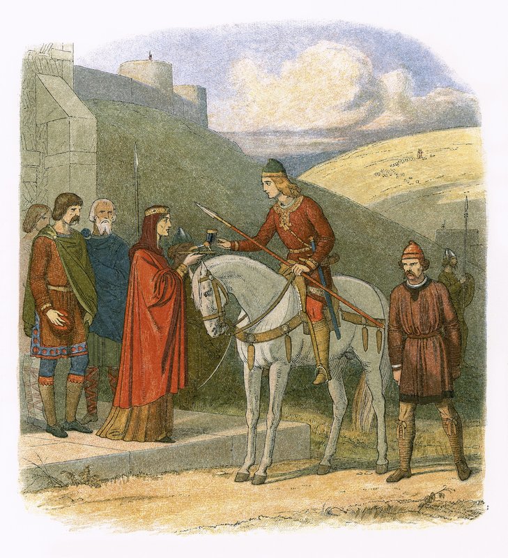Edwardot meggyilkolták Corfe-ban alkotó: James William Edmund Doyle