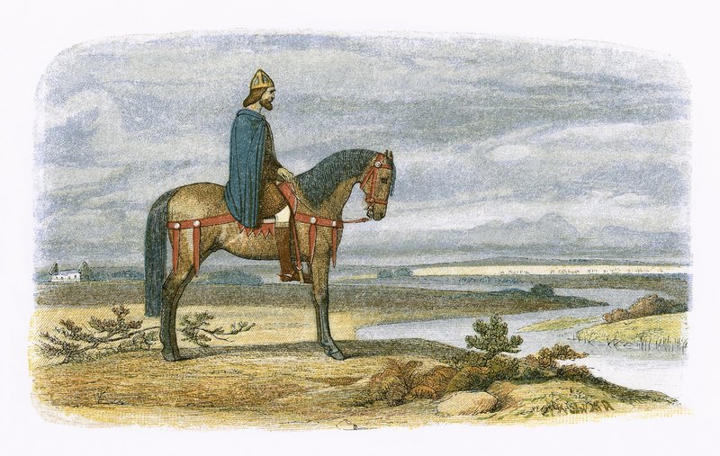 Alfréd király a dán flotta elfoglalását tervezi alkotó: James William Edmund Doyle