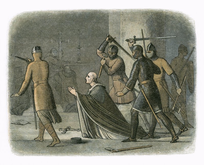 Becket meggyilkolása alkotó: James William Edmund Doyle