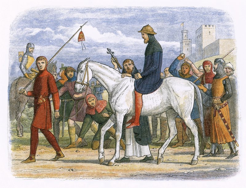 Thomas, Lancaster grófja, kivégzésre vezetve. alkotó: James William Edmund Doyle