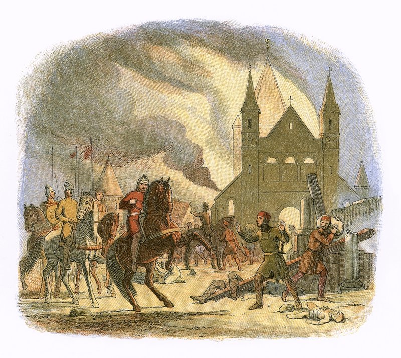 I. William végzetes sérülést szenvedett Mantesnél alkotó: James William Edmund Doyle