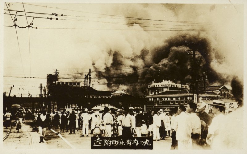 A nagy kantoi földrengés következményei, Japán, 1923 alkotó: Japanese Photographer